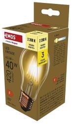 EMOS LED izzó Vintage A60 / E27 / 4, 5 W (40 W) / 420 lm / Meleg fehér (Z55032) - dellaprint