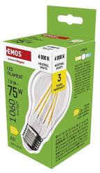 EMOS LED izzó Filament A60 / E27 / 7, 8 W (75 W) / 1060 lm / Természetes fehér (ZF5D53)