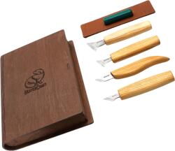 BeaverCraft Geometric Wood Carving Knife Set in gift book-box S05 book (S05 book)
