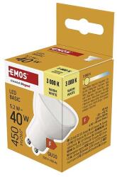 EMOS LED izzó Basic MR16 / GU10 / 5, 2 W (40 W) / 450 lm / Meleg fehér (ZL8F22)