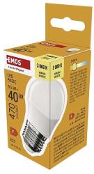 EMOS LED izzó Basic Mini Globe / E27 / 5, 5 W (40 W) / 470 lm / Meleg fehér (ZL6F22)