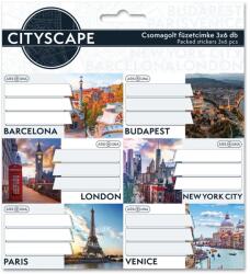 Ars Una Ars Una: Cityscape csomagolt füzetcímke 3x6 db-os (53834829)