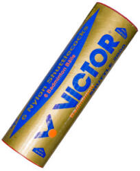 VICTOR Fluturași de badmint Nyl Shuttle 2000 Gold - Yellow (6 Pack) dungă albastră (până la 11-21°C)