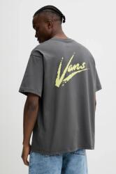 Vans pamut póló szürke, férfi, nyomott mintás, VN000K42EBA1 - szürke M