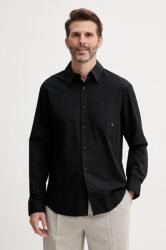 Calvin Klein pamut ing férfi, galléros, fekete, regular, LV040QM160 - fekete L