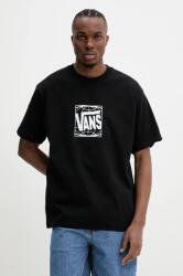 Vans pamut póló fekete, férfi, nyomott mintás, VN000Q25BLK1 - fekete M