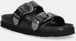 Scholl bőr papucs IRVING fekete, női, F306151004 - fekete Női 39