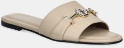BOSS bőr papucs Emberlyn - bézs Női 40