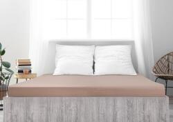  Cearsaf din jerse din bumbac mako LUXORA 180x200 cm maro deschis