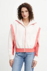 HUGO BOSS felső rózsaszín, női, mintás, kapucnis, 50541327 - rózsaszín XL