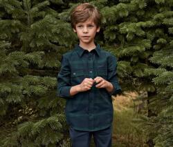 Tchibo Fiú flaneling, kockás, sötétkék/zöld Sötétkék-zöld kockás 134/140