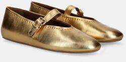 Answear Lab bőr balerina cipő sárga - arany Női 38 - answear - 42 990 Ft