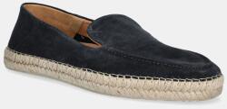 Hackett London espadrilles velúrból ALTEA LOAFER sötétkék, HMS21491 - sötétkék Férfi 41