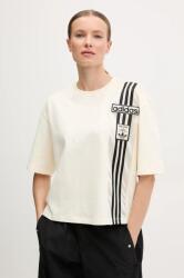 Adidas pamut póló női, bézs, JD0098 - bézs L