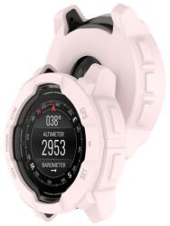  TPU HALF CAPAC Husa pentru Garmin Instinct 3 45mm roz deschis