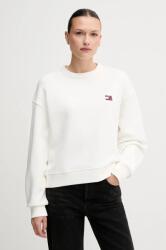 Tommy Hilfiger pamut melegítőfelső fehér, női, sima, DW0DW19408 - fehér XXS