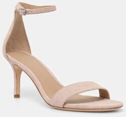 Lauren Ralph Lauren velúr szandál Allie Mid rózsaszín, 802959175009 - rózsaszín Női 41