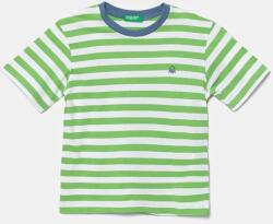 Benetton gyerek pamut póló zöld, mintás, 3FHXG10HR - zöld 98 - answear - 5 290 Ft