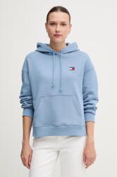 Tommy Hilfiger pamut melegítőfelső rózsaszín, női, nyomott mintás, kapucnis, DW0DW19414 - kék L