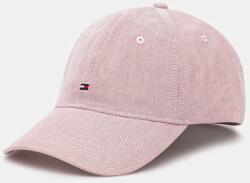 Tommy Hilfiger pamut baseball sapka rózsaszín, sima, AM0AM13160 - rózsaszín Univerzális méret