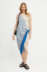 Max Mara selyem ruha midi, egyenes, 2515221232600 - kék M