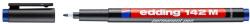 edding Marker permanent OHP, varf 1 mm, negru, EDDING 142 M (ED1423)