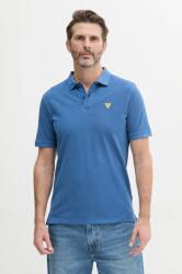 Guess pamut póló férfi, sima, F5GP00 K9WF1 - kék XXL