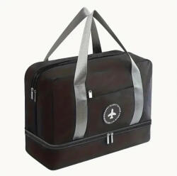 Utazótáska Wizzair méretű kézipoggyász 40x30x17 cm fedélzeti táska és hátizsák fekete (mx-6388-black)