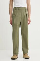 APC A. P. C. pamut nadrág pantalon renato férfi, zöld, chino, COHFU. H08428 - zöld 52