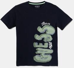 GUESS gyerek pamut póló sötétkék, nyomott mintás, L5GI12 K8HM4 - sötétkék 122-125