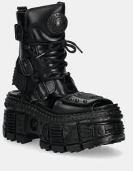 New Rock szandál METALLIC fekete, női, platformos, M-BIOS107-V3 - fekete Női 36