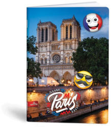 Mar-Mar Tűzött Füzet A/4 Négyzetrácsos 40+2 Lap Mmoji Paris (LCBC0108)