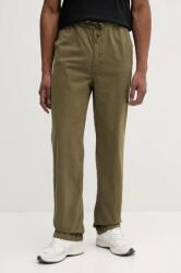 Alpha Industries pamut nadrág Basic Cotton Pants férfi, zöld, egyenes, 156214 - zöld 36