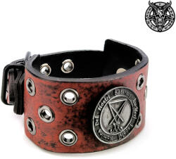 Leather & Steel Fashion Brățară Red Lucifer - LSF1 73