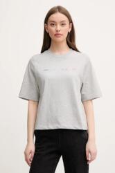 United Colors of Benetton pamut póló női, szürke, 3BL0D109D - szürke M