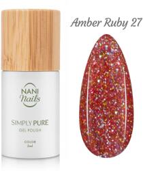 Naní gél lakk Simply Pure 5 ml - Amber Ruby