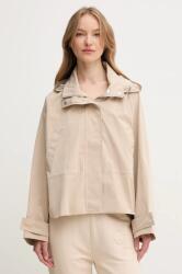 Calvin Klein Jeans rövid kabát bézs, átmeneti, oversize, LV047AB502 - bézs L