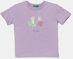 Benetton gyerek pamut póló lila, 3I1XG10I4 - lila 116