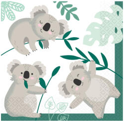 Amscan Koala szalvéta 16 db-os 33*33 cm DPA512717 (DPA512717)