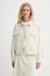 APC A. P. C. pamut kabát blouson cally átmeneti, oversize, COGBJ. F02905 - bézs 36