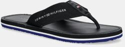 Tommy Hilfiger flip-flop HILFIGER LEATHER BEACH SANDAL fekete, férfi, FM0FM05442 - fekete Férfi 40