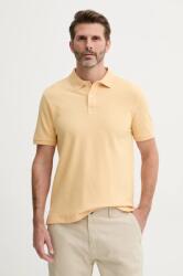 United Colors of Benetton pamut póló bézs, férfi, melange, 3088U3023 - bézs XXL