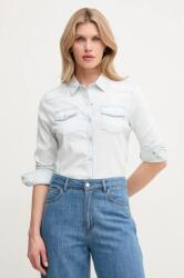 GUESS ing RILEY női, galléros, regular, W2GH75 D4NA0 - kék XL