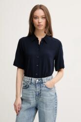 Benetton ing női, galléros, sötétkék, regular, 5WPWDQ0B1 - sötétkék S