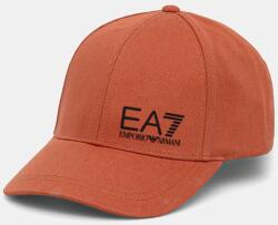 EA7 Emporio Armani pamut baseball sapka narancssárga, nyomott mintás, AF11989.7X000005 - narancssárga M