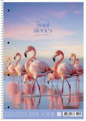 Shkolyaryk Publishing House Spirálfüzet, A4, kockás, 80 lap, SHKOLYARYK "Soul stories", vegyes (SB806711K) - fiorex
