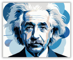  Albert Einstein Portré - számfestő készlet