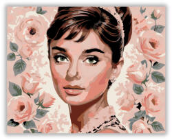  Audrey Hepburn Portré - számfestő készlet
