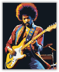  Legendás Gitáros Portré - számfestő készlet