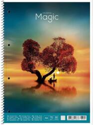 Shkolyaryk Publishing House Spirálfüzet, A4+, vonalas, 80 lap, SHKOLYARYK "Colourful magic", vegyes (SB806521L) - fiorex